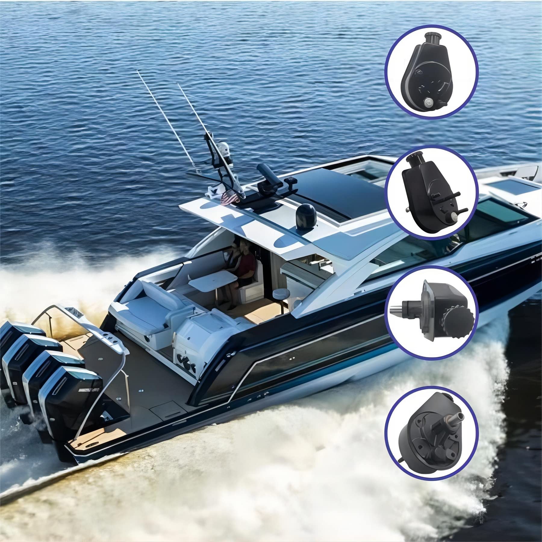 HeuroFosh 3888323 Power Steering Pump Compatible with Penta